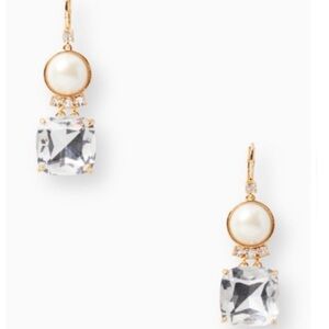 Kate Spade Shaken and Stirred Pearl Crystal Drop Earrings Firm price